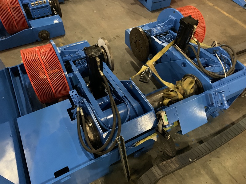 Jagenberg #SE-15, 87" shaftless floor pick up unwind stand, 60" OD, edge quide, 1998 - Image 9