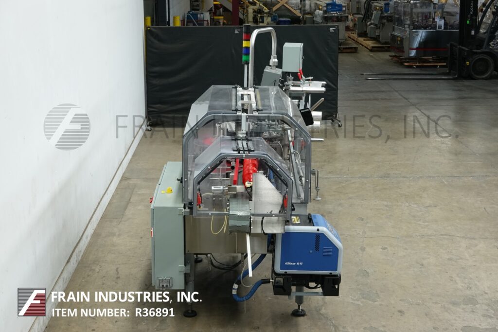 Trine #4650, Stainless steel, roll fed, hot melt glue labeler designed to apply full or partial wrap labels - Image 3