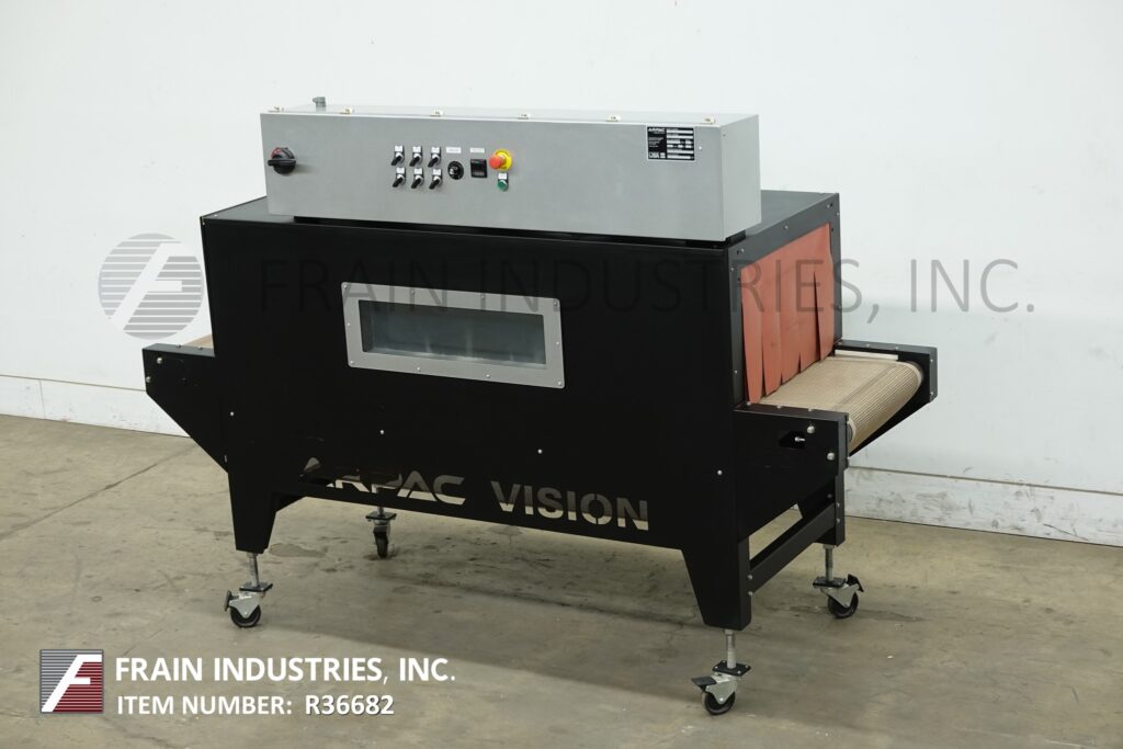 Arpac #VT122272, inline shrink tunnel rated, mounted on height adjustable legs with casters - Image 5