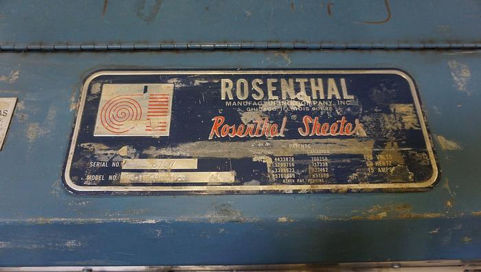 60" Rosenthal #WA-S-5-HUBZEVAA, sheeter with razor slitting - Image 4