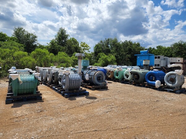3500 scfm @ 12 psi, Hoffman Gardner Denver #384, centrifugal blower, 1-10 stage - Image 3