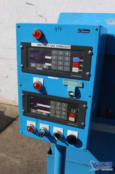 12" x 36" Nittoku #1000, twin spindle facing & centering machine, digital read out, 1990, #71045 - Image 10