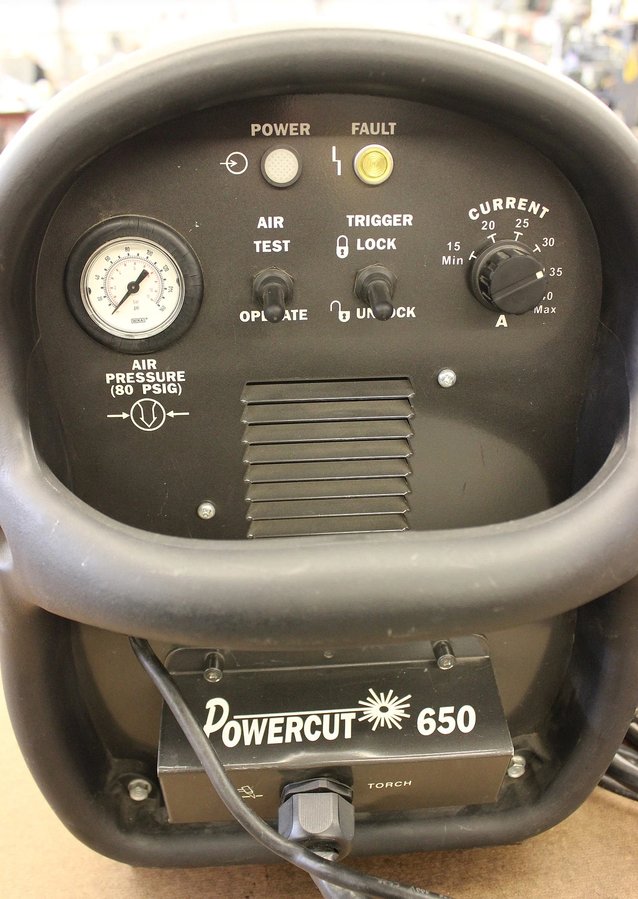 Esab #PowerCut-650, self contained plasma cutter, PT-31XLPC torch, air regulator - Image 4