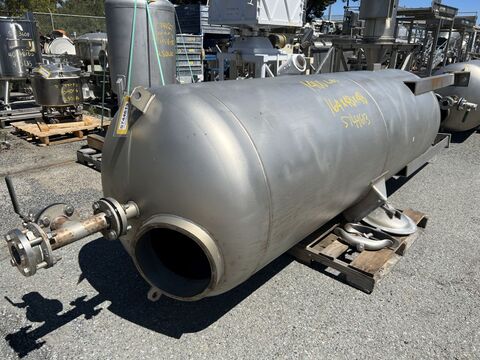 425 gallon Morfab, 304S/S Tank, 55 psi, DT/DB, 36 diameter X 96" straight side, S/N 14197,2011 - Image 1