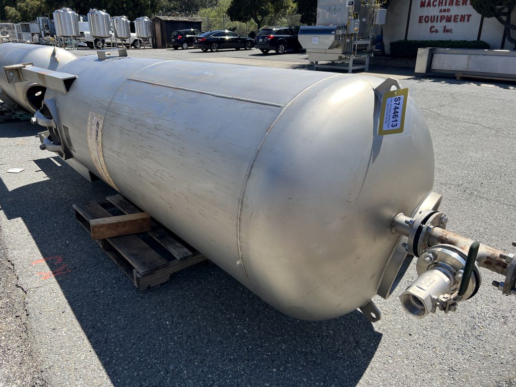 425 gallon Morfab, 304S/S Tank, 55 psi, DT/DB, 36 diameter X 96" straight side, S/N 14197,2011 - Image 2