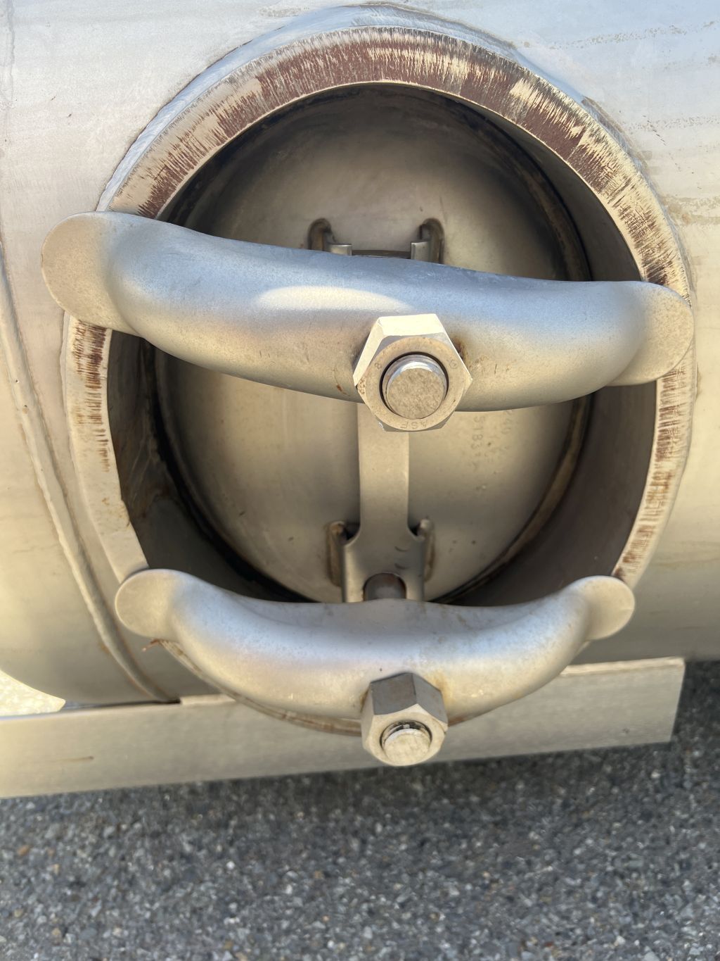 425 gallon Morfab, 304S/S Tank, 55 psi, DT/DB, 36 diameter X 96" straight side, S/N 14197,2011 - Image 6
