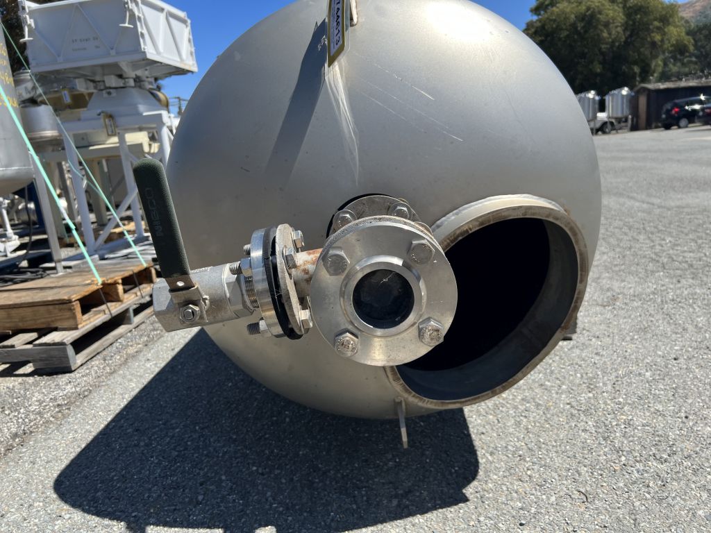 425 gallon Morfab, 304S/S Tank, 55 psi, DT/DB, 36 diameter X 96" straight side, S/N 14197,2011 - Image 7