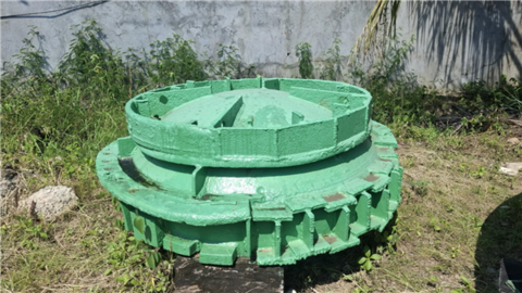 54" x 74" Kobe-Allis Chalmers gyratory crusher, flared bottom shell, #3K-BV01 - Image 8