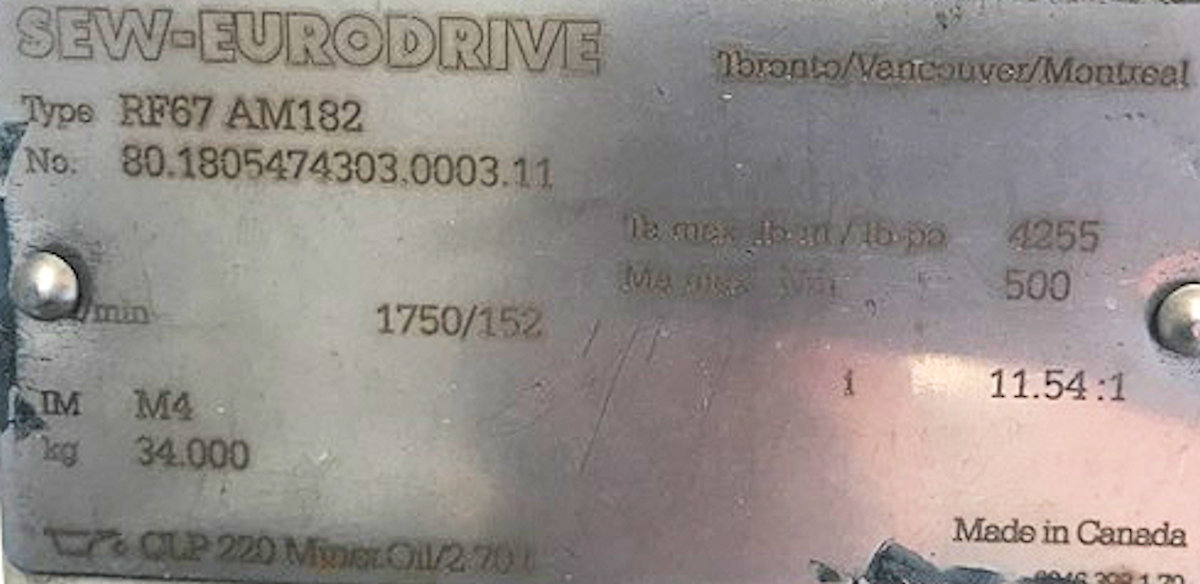 3 HP Hayward Gordon #HRFX-30-612, agitators, unused - Image 2