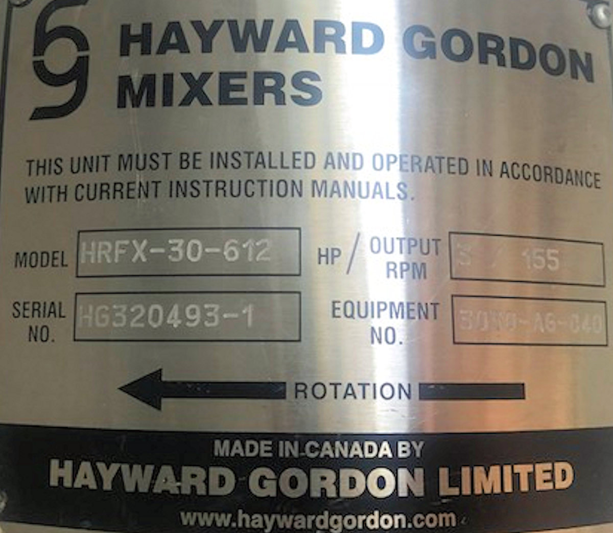 3 HP Hayward Gordon #HRFX-30-612, agitators, unused - Image 4