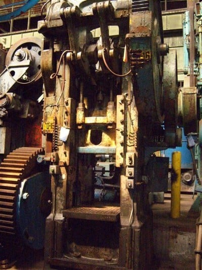 120/80 Ton, Bliss #3-1/2B, toggle double action press, 15.5"/10" stroke, 28"/26" Shut Height, 25" x 28" bed - Image 2