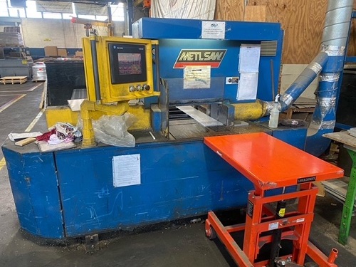 24" x 8" Metlsaw #CS216-T8, non-ferrous precision cold saw, 12' back gauge, 500 FPM, 30 HP - Image 1