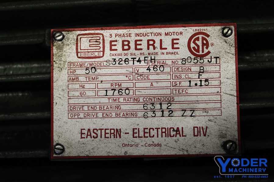 Neb, dual station bender, 28" bending width, 36" x78" hydraulic unit, 50 HP, #58768 - Image 8