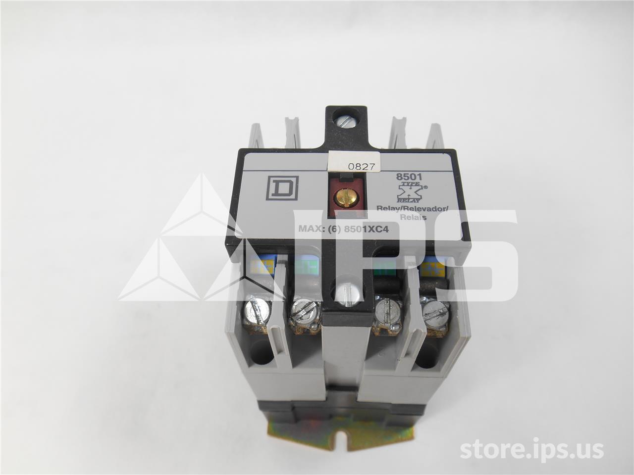 Square D 120 Volts AC Type X Control Relay Series 8501, 4no 10 Amps Contact - Image 1