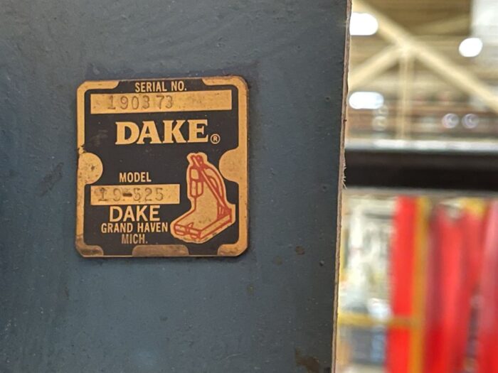 200 Ton, Dake #19-525, H-frame trvling head hydraulic straightening press, 40" stroke, 10.8' daylight, 78" - Image 5