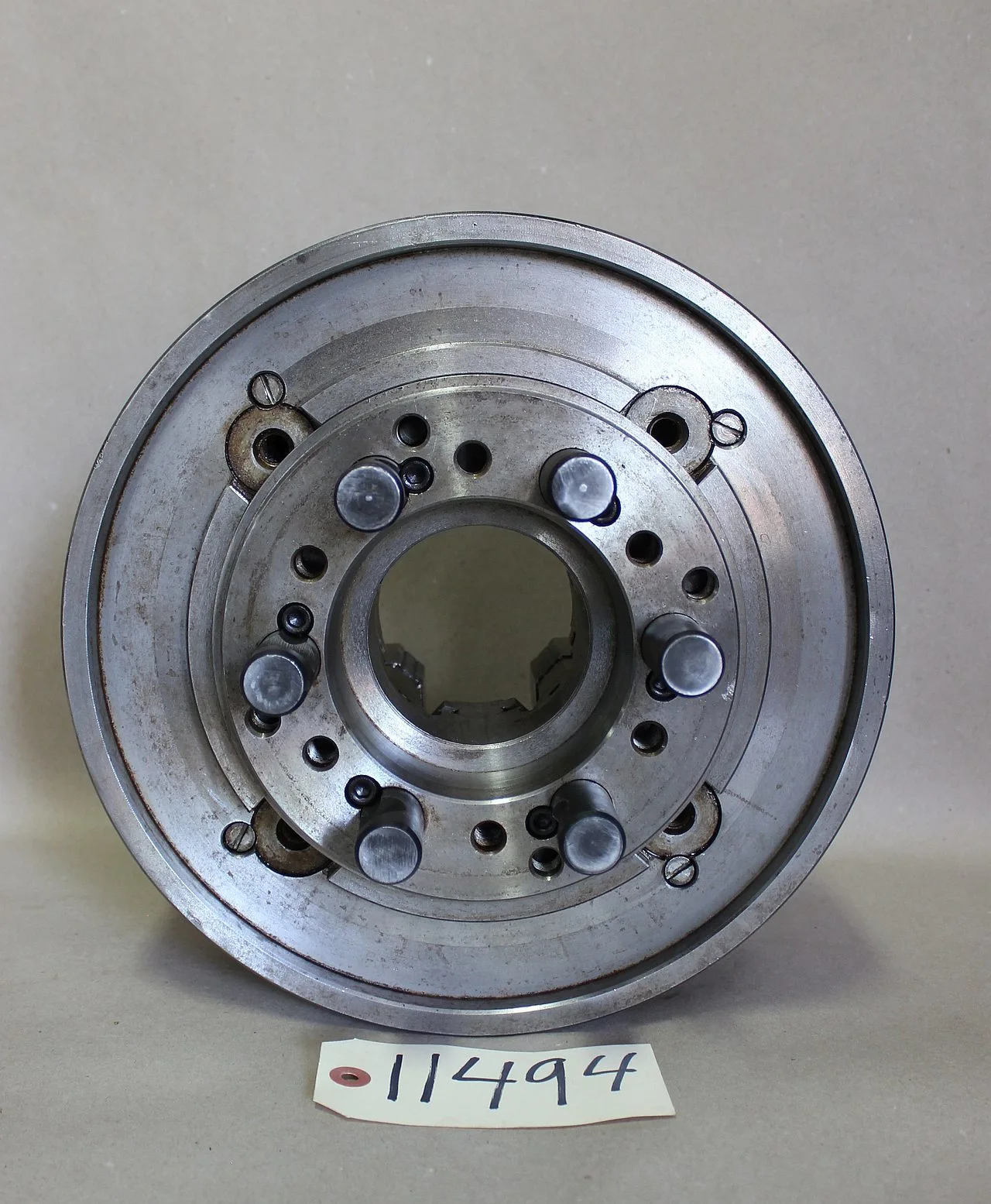 12" Bernard, 4-Jaw manual chuck, 3" thru hole, D1-8 Camlock back - Image 5