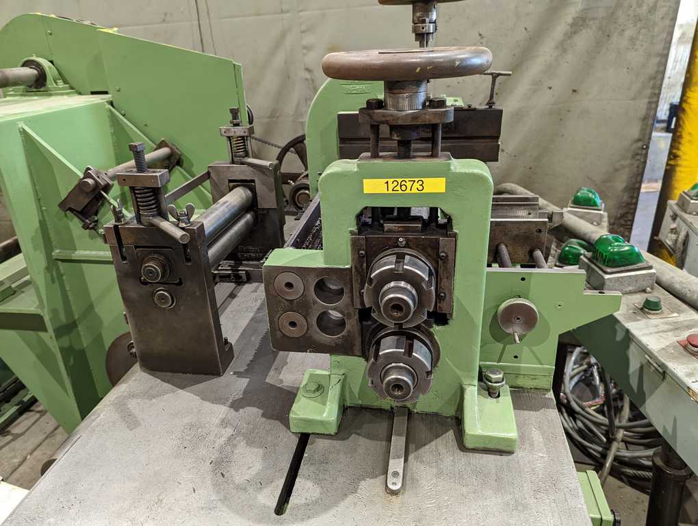12" x 2.5" Ruesch #76, slitting line, 1000 lb., scrap winder, dual recoilers - Image 7