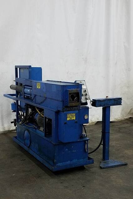 3" Addison McKee #FM-70RF, long stroke tube end former, single hit hydraulic vise & ram - Image 2
