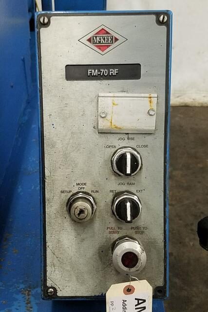 3" Addison McKee #FM-70RF, long stroke tube end former, single hit hydraulic vise & ram - Image 5