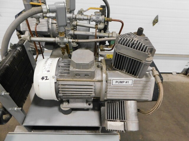 Airtech #OL-3CIL3-2TANV, dry rotary vane vacuum system, 200 psi MAWP - Image 10