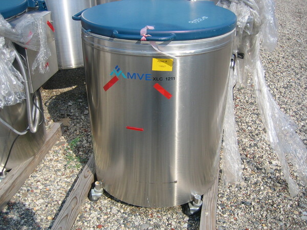 260 gallon MVE, liquid nitrogen vial storage Stainless Steel tank, unused - Image 3