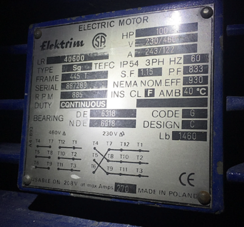 Wemco #164, Flotation Cell Mechanisms, 1000 cu.ft., 100HP, wear parts/belt guards included - Image 3
