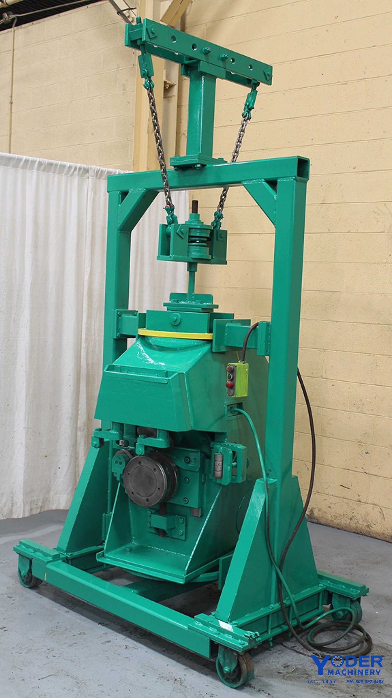 No. X-91 Pullmax, beveler, 7-1/2 HP, bevel straight or curves plate, 12 FPM, #61806 - Image 1