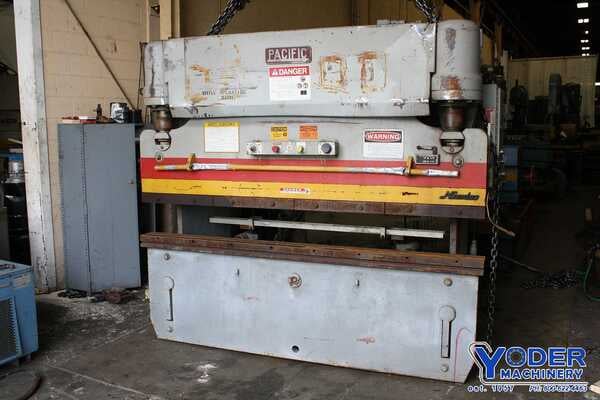 75 Ton, Pacific #J75-8, hydraulic press brake, 8' overall, 78-1/2" between housing, 7" stroke, 1983, #66481 - Image 3