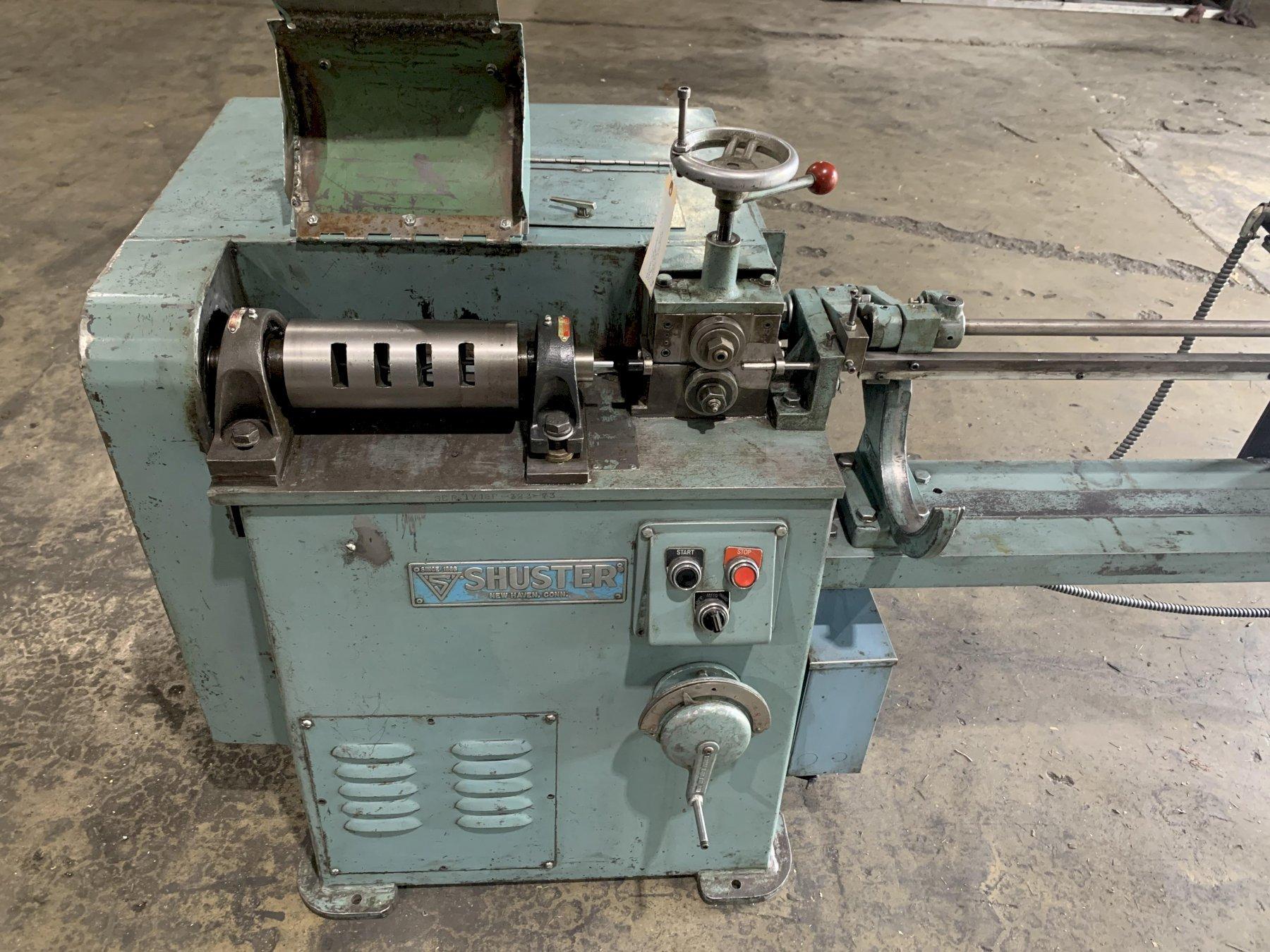 .035" -.125" Shuster #1V18, wire straightener & cut-off, 12' cutoff length, 2 HP, 20-150 FPM - Image 1