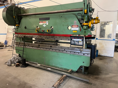 180 Ton, Cincinnati #Series-5, CNC brake press, 3" stroke, 6' Hurco Auto Bend Back Gauge - Image 1