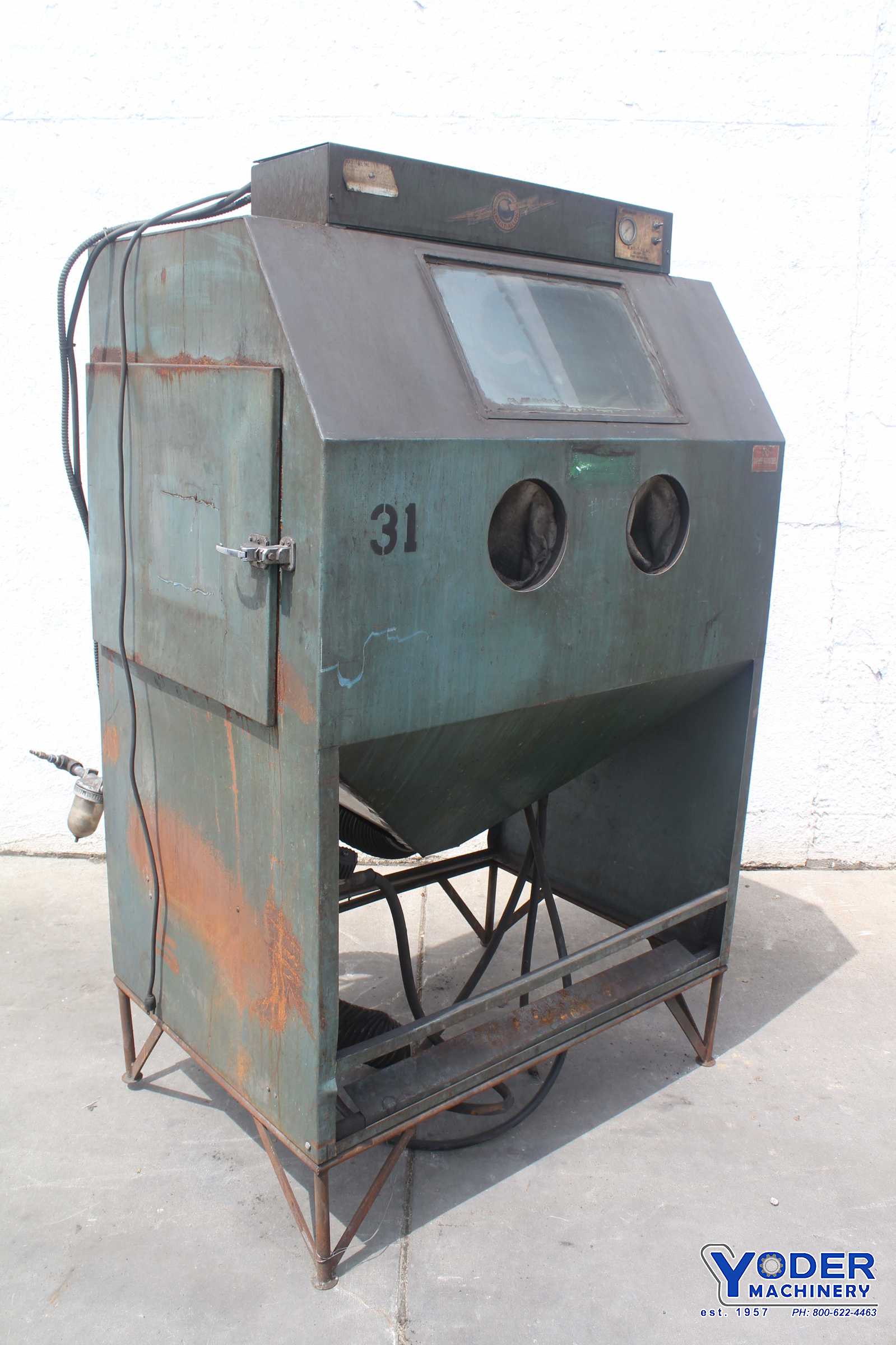 37" x 48" x 31" Blast-It-All #4837, abrasive blasting cabinet, 1/2 HP, 600 cfm, #72067 - Image 1