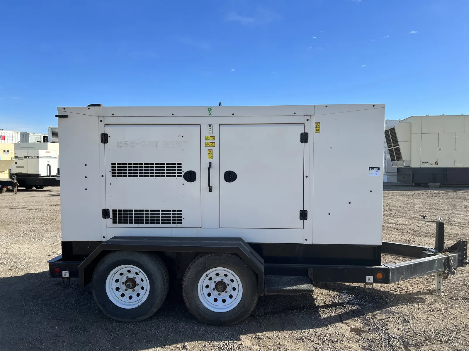 100 KW Caterpillar #XQ125, diesel, enclosure mounted on trailer, 9810 hours, 2017, #89381 - Image 2