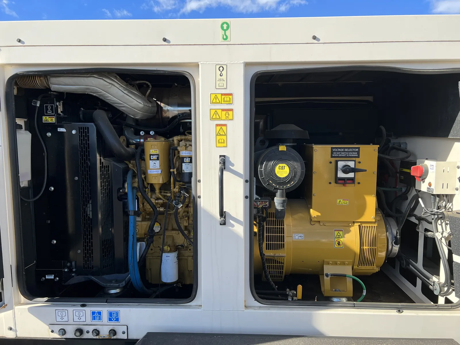 100 KW Caterpillar #XQ125, diesel, enclosure mounted on trailer, 9810 hours, 2017, #89381 - Image 4