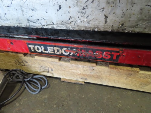 5000 lb. Toledo, Floor Scale with Airfloat Turntable, 4' x 4' x 3" diamond plate scale, Avery Weigh-Tronix - Image 3