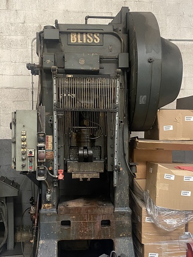 100 Ton, Bliss, straight side single crank press - Image 1