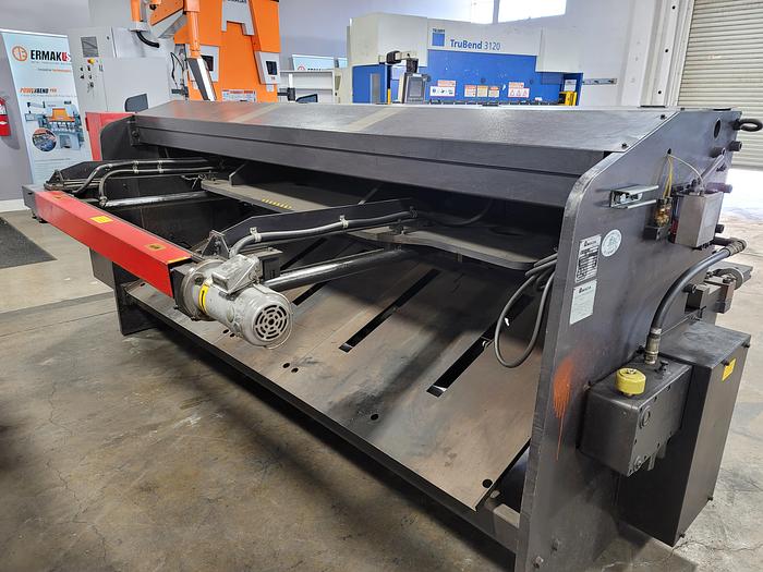 1/4" x 8' Amada #M-2560, mechanical shear, 60 SPM, 40" Back Gauge, 11 holddowns, squaring arms, 1996 - Image 4
