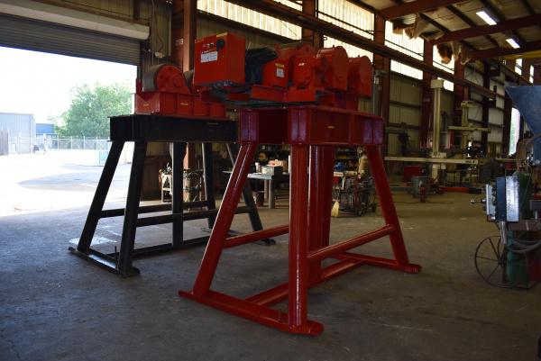 150 Ton, Ransome, turbine rotators, 12" x 22" micarta wheels, 8"-32" diameter range - Image 4