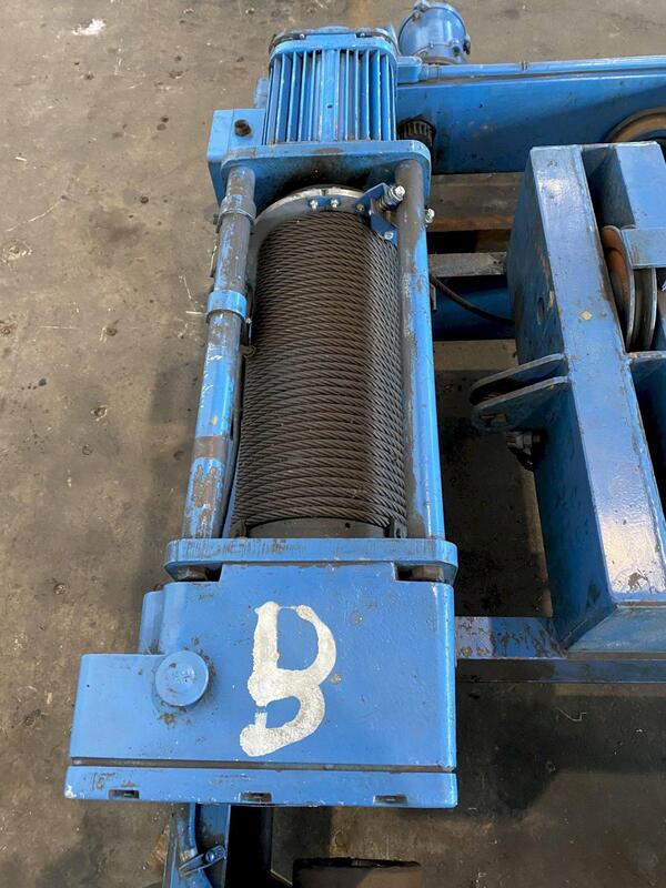 3 Ton, Ace Top Running Double Girder Trolley Hoist, 5' trolley gauge, 20' lift, AC 460 V. - Image 6