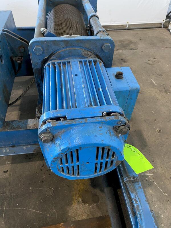 3 Ton, Ace Top Running Double Girder Trolley Hoist, 5' trolley gauge, 20' lift, AC 460 V. - Image 9