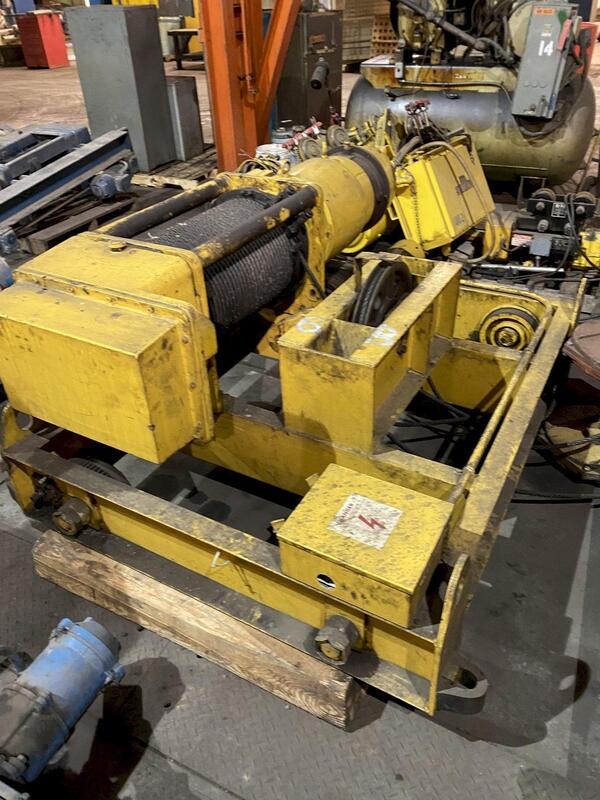 10 Ton, Munck Top Running Trolley Hoist, 20 HP, 1800-600 RPM, 460 V., S/N 908370D-1 - Image 1