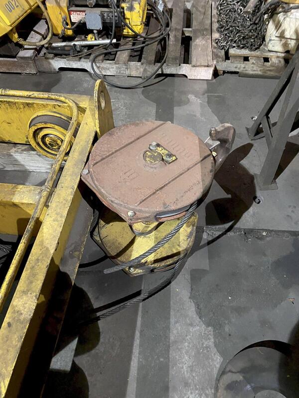 10 Ton, Munck Top Running Trolley Hoist, 20 HP, 1800-600 RPM, 460 V., S/N 908370D-1 - Image 2