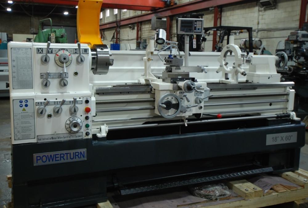 18" x 60" Powerturn, precision lathe, 10.4" swing over cross slide, 3.14" spindle bore, 3 & 4-jaw chucks, new - Image 2