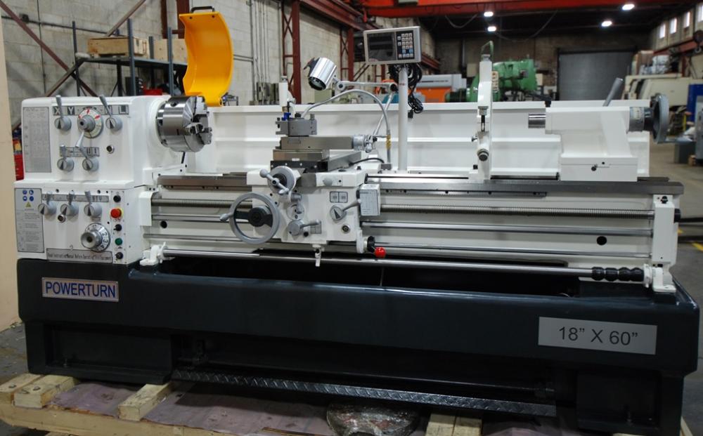 18" x 60" Powerturn, precision lathe, 10.4" swing over cross slide, 3.14" spindle bore, 3 & 4-jaw chucks, new - Image 7