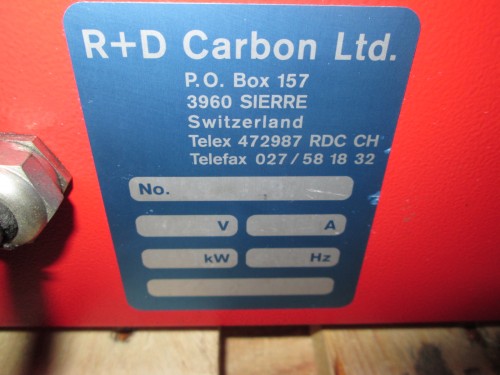 R & D Carbon Ltd #RDC-181, Tumbling Apparatus, Lab unit, tumbled for 20 minutes with 50 steel balls, 2 steel - Image 4