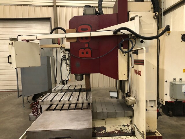Fryer #VB-60, bed mill, Siemens Touch 2100 CNC, box-way, 30" x 60", 25 HP, 10000 RPM, 2-speed gear box, Cat - Image 3