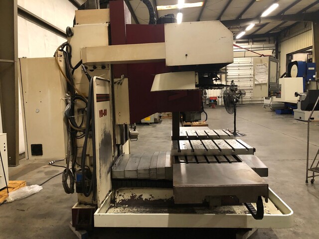 Fryer #VB-60, bed mill, Siemens Touch 2100 CNC, box-way, 30" x 60", 25 HP, 10000 RPM, 2-speed gear box, Cat - Image 6