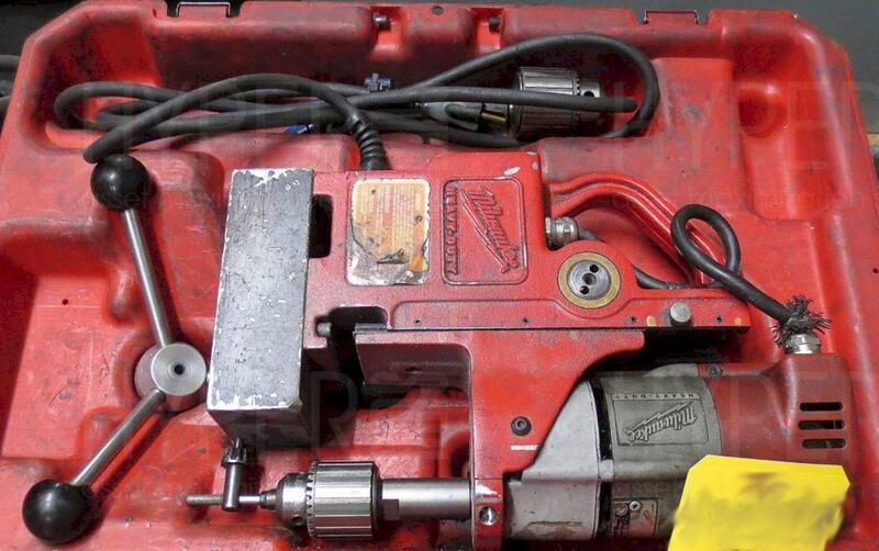 Milwaukee Heavy Duty Electromagnet Drill With Case - Image 1