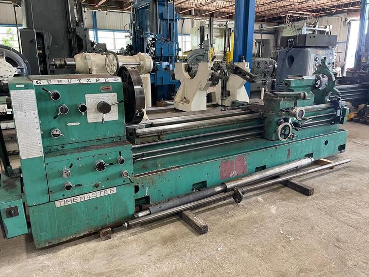 27" x 120" Timemaster #Super-M, engine lathe, 18 swing over cross slide, inch/metric, 4-jaw 23" chuck, 1980 - Image 1