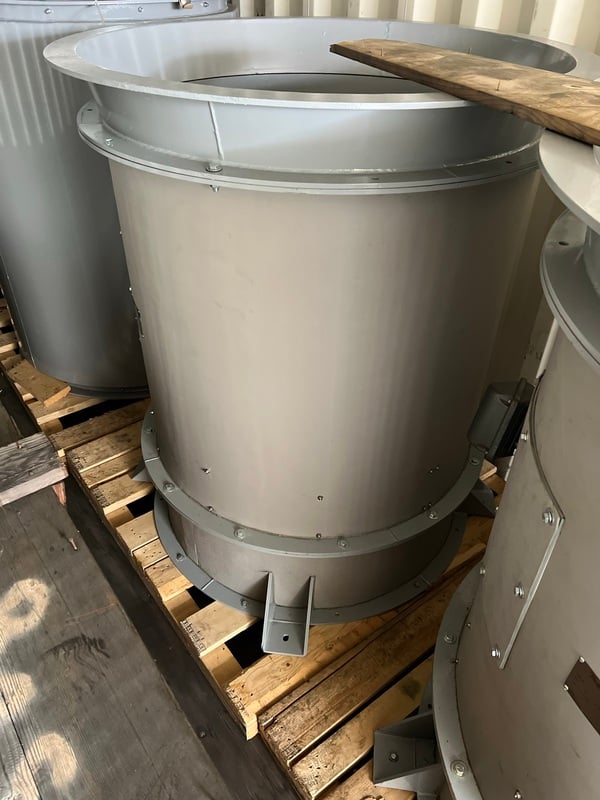 43750 cfm @ 2.2"-3.35" SP, Marine duty vaneaxial blower/fan #A65M-449AV Direct Drive, 30 & 40 HP, 1800/900 - Image 2