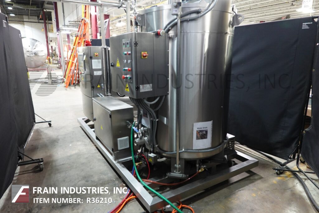 Morcos #AWK1000, Stainless Steel skid mounted melt tank, tempering system w/self contained heating system - Image 4